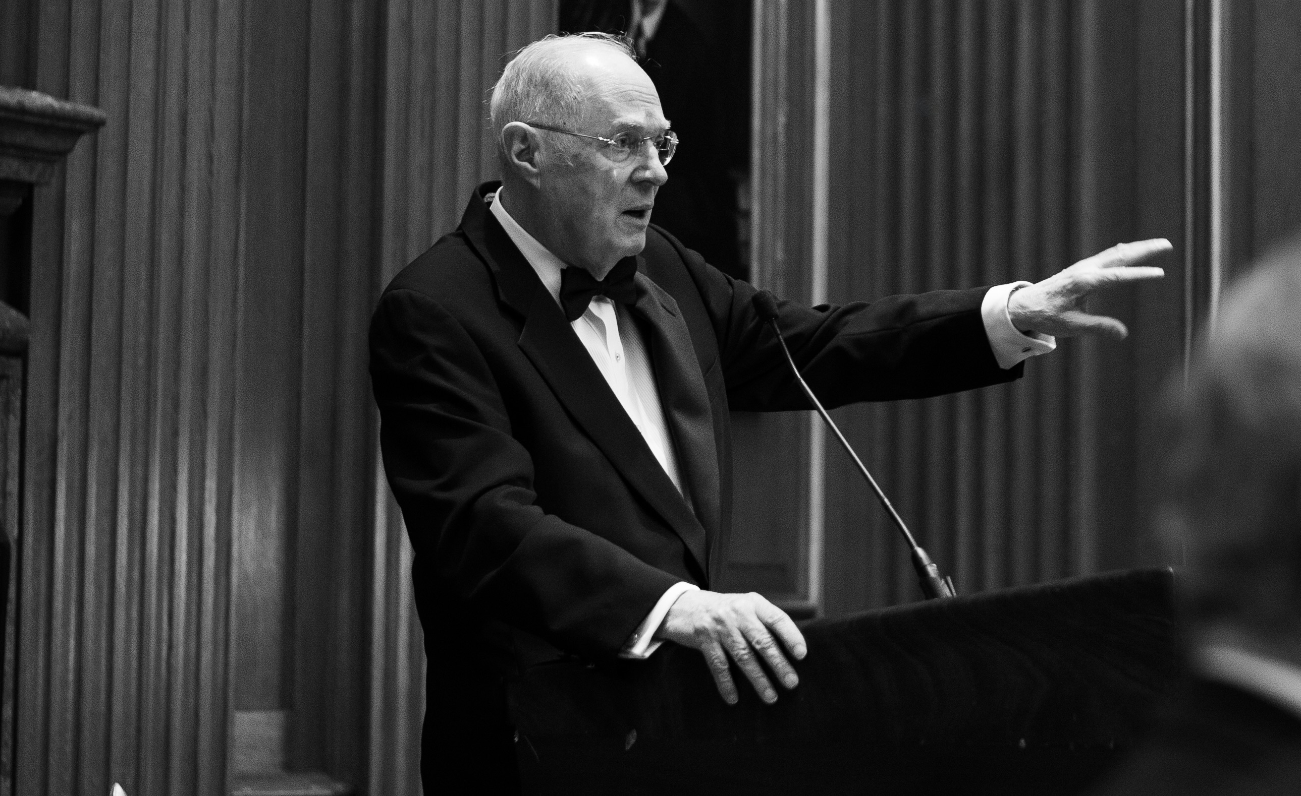 Justice Anthony Kennedy addressing the dinner