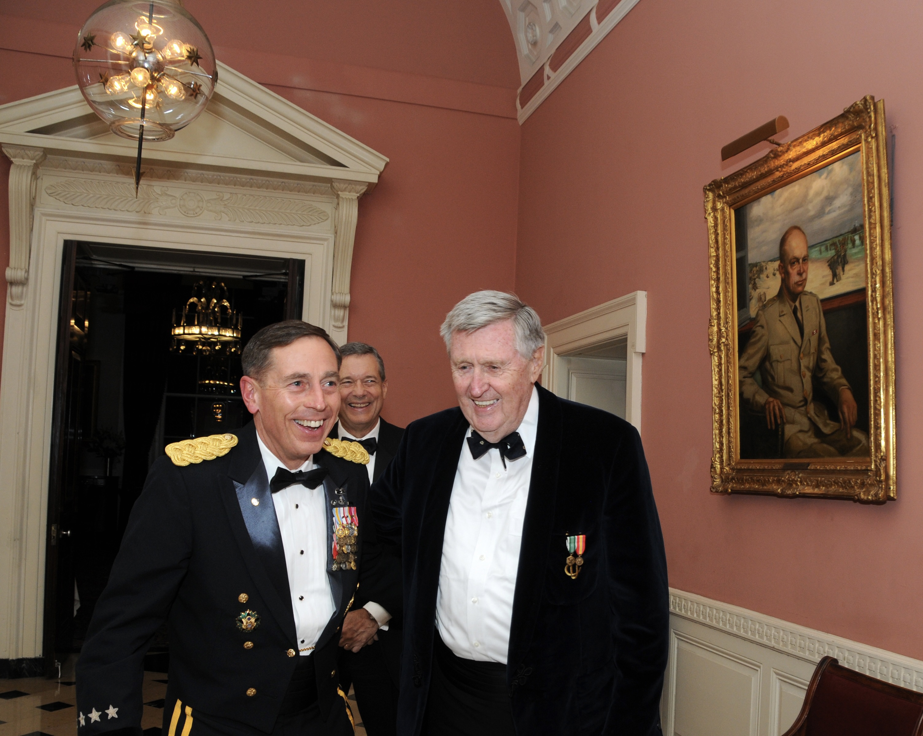 Gen. Petraeus, Mr. Milbank, Dr. Hugo and Gen. Eisenhower